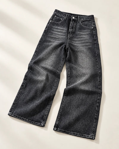 Black Washed Jeans in black