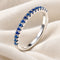 Blue Pavé Ring 2mm