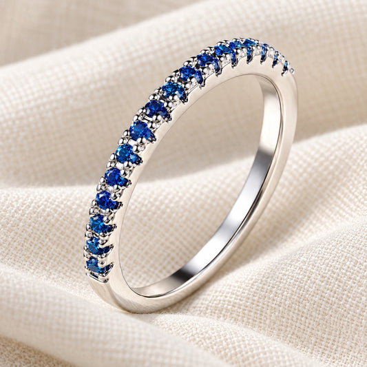 Blue Pavé Ring 2mm VIP