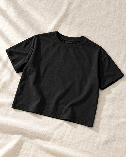 Boxy T-Shirt in black