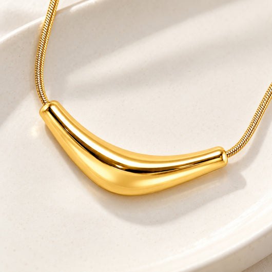 Crescent Bar Pendant Necklace VIP
