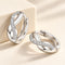 Diamanté Twist Hoop Earrings