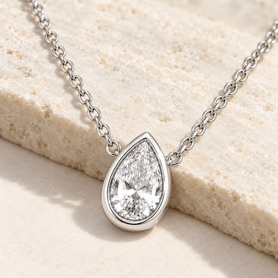 Diamond Drop Pendant Necklace VIP