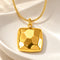 Geometric Cube Pendant Necklace