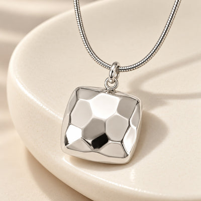 Geometric Cube Pendant Necklace VIP