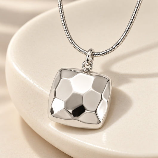 Geometric Cube Pendant Necklace VIP