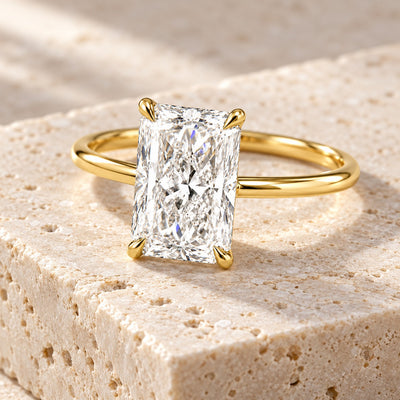 Gold 1-5ct Rectangle Ring VIP