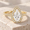 Gold 1ct Pear Ring