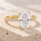 Gold 2ct Oval Ring