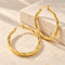 Large Twist Hoop Earrings