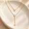 Layered Round Diamond Necklace