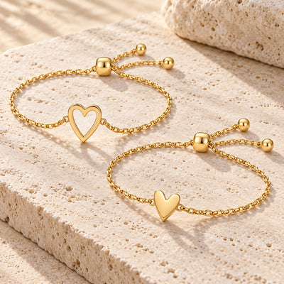 Matching Hearts Bracelets