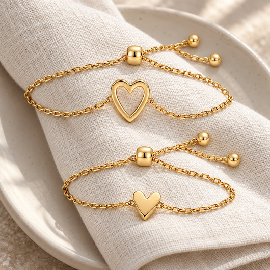 Matching Hearts Bracelets