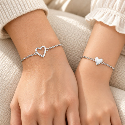 Matching Hearts Bracelets