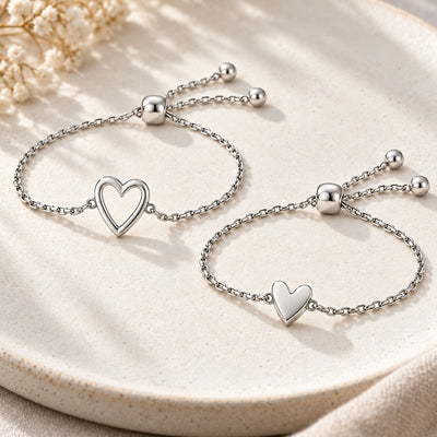 Matching Hearts Bracelets