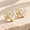 Mother Of Pearl Bloom Stud Earrings