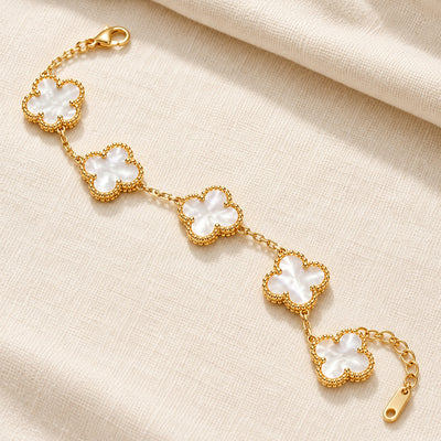 Mother Of Pearl Clover Bracelet VIP