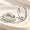Pavé Huggie Hoop Earrings