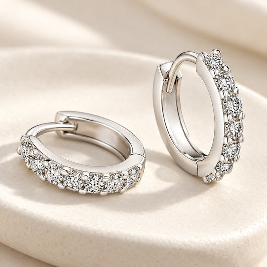 Pavé Huggie Hoop Earrings VIP