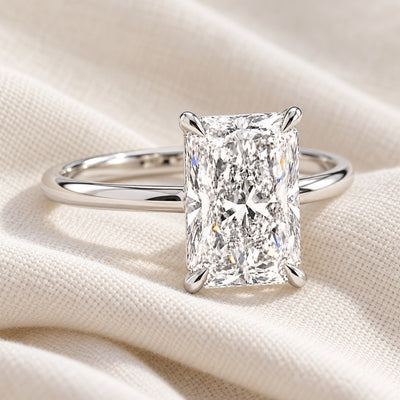 Silver 1-5ct Rectangle Ring VIP