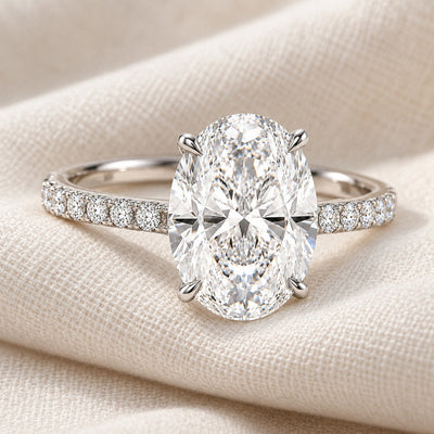 Silver 2ct Oval Ring VIP