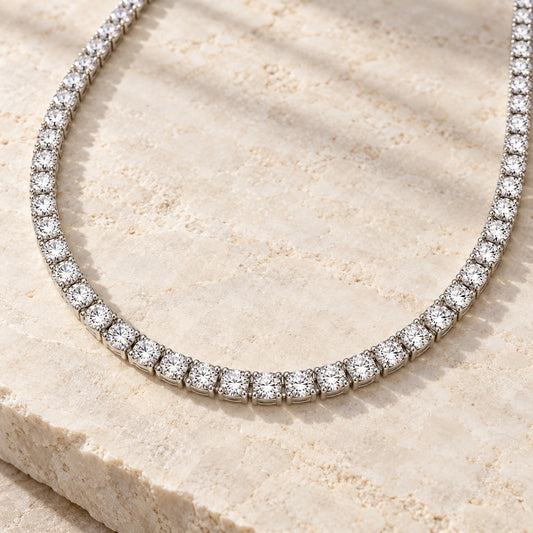 Silver Tennis Necklace VIP